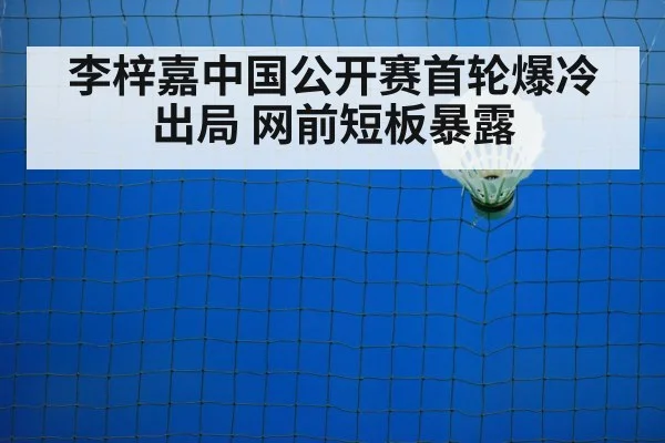 李梓嘉中国公开赛首轮爆冷出局 网前短板暴露